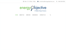 Tablet Screenshot of energyobjective.com